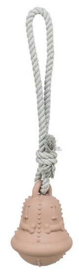 Trixie Zabawka Świąteczna dla psa Dzwonek z linką beżowy 12/36cm [TX-92018]