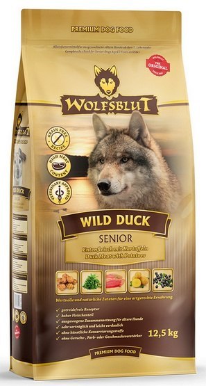 Wolfsblut Dog Wild Duck Senior - kaczka i bataty 12,5kg