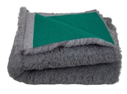 BUBA Dry Bed Legowisko bez antypoślizgów 28mm 100x75cm szare z zielonym spodem [A104]