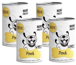 Paka Zwierzaka PEPE Zestaw puszek 3+1 GRATIS puszki 4x400g