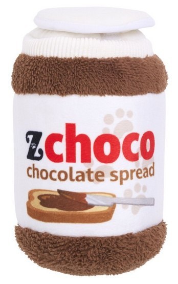 ZippyPaws Pluszowa norka bungee dla psa Słoik czekolady [ZP1112]