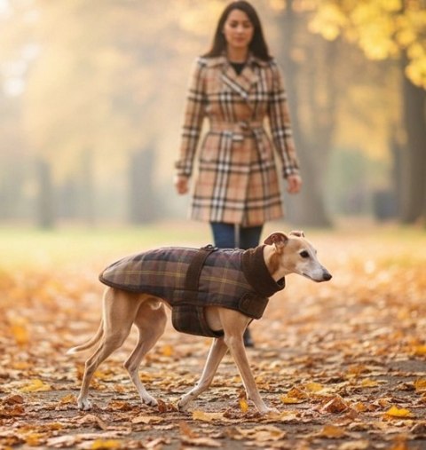 Zolux Kurtka w kratę dla psa Cheverny R.35 brązowa