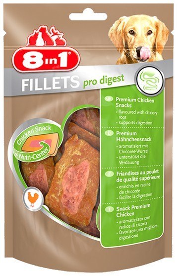 8in1 Fillets Pro Digest - przekąska na lepsze trawienie 80g 8in1 Fillets Pro Digest - przekąska na lepsze trawienie 80g