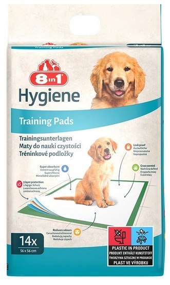 8in1 Mata absorbująca Training Pads 56x56cm - małe opakowanie 14szt 8in1 Mata absorbująca Training Pads 56x56cm - małe opakowanie 14szt
