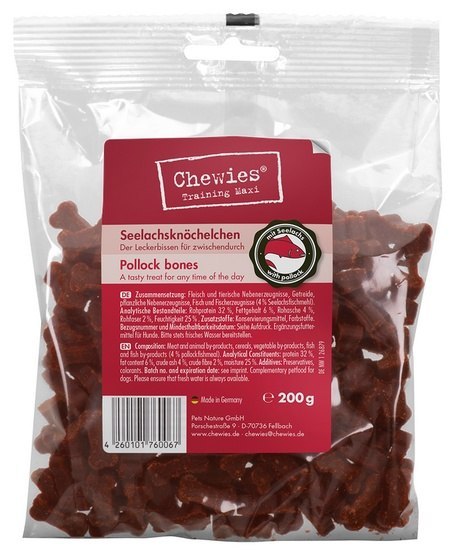 Chewies Goodies (Training) Kosteczki Maxi Łosoś 200g Chewies Goodies (Training) Kosteczki Maxi Łosoś 200g