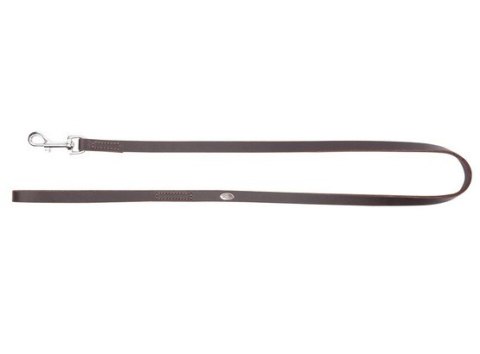 Dingo Smycz pojedyncza skórzana natłuszczana szyta 2,0x120cm brązowa Dingo Smycz pojedyncza skórzana natłuszczana szyta 2,0x120cm brązowa