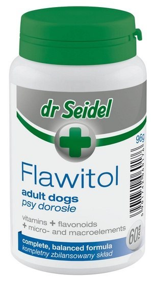 Dr Seidel Flawitol dla psów dorosłych 60 tabl. Dr Seidel Flawitol dla psów dorosłych 60 tabl.