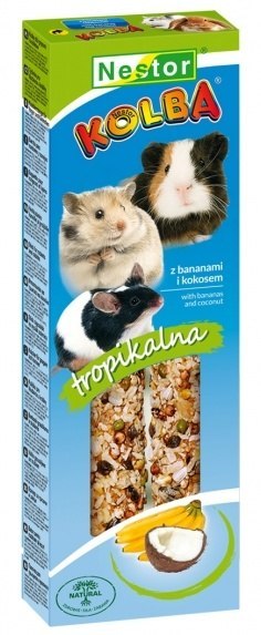 Nestor Kolba Gryzoń owoce tropikalne i kokos 2szt Nestor Kolba Gryzoń owoce tropikalne i kokos 2szt
