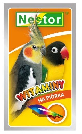 Nestor Witaminy dla średnich papug - na piórka Nestor Witaminy dla średnich papug - na piórka