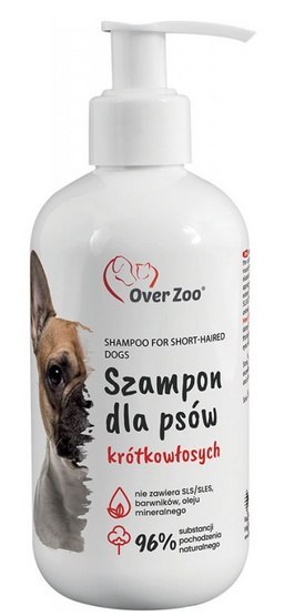 Over Zoo Szampon dla psów krótkowłosych 250ml Over Zoo Szampon dla psów krótkowłosych 250ml