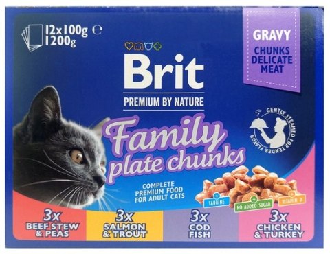 Brit Premium Cat Adult Multipack saszetki 12x100g Brit Premium Cat Adult Multipack saszetki 12x100g