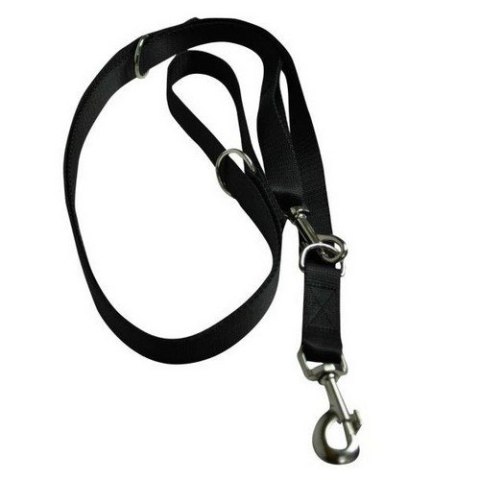 CHABA Smycz taśma regulowana - 25mm x 130/260cm czarna CHABA Smycz taśma regulowana - 25mm x 130/260cm czarna