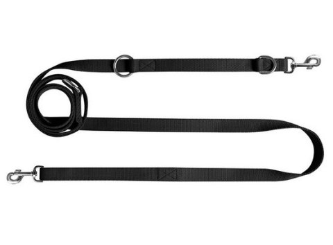CHABA Smycz taśma regulowana - 30mm x 130/260cm czarna CHABA Smycz taśma regulowana - 30mm x 130/260cm czarna