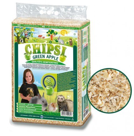 Chipsi Green Apple Ściółka 60L / 3,2kg Chipsi Green Apple Ściółka 60L / 3,2kg