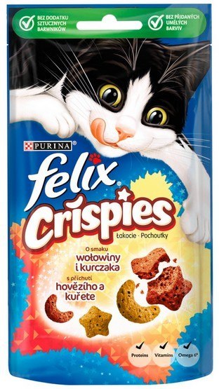 Felix Crispies Wołowina i Kurczak 45g Felix Crispies Wołowina i Kurczak 45g