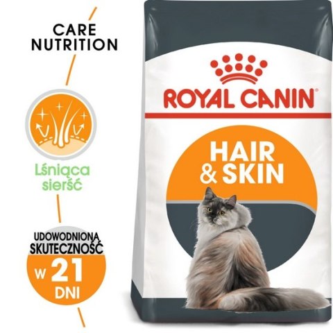 Royal Canin Hair&Skin Care karma sucha dla kotów dorosłych, lśniąca sierść i zdrowa skóra 400g Royal Canin Hair&Skin Care karma sucha dla kotów dorosłych, lśniąca sierść i zdrowa skóra 400g