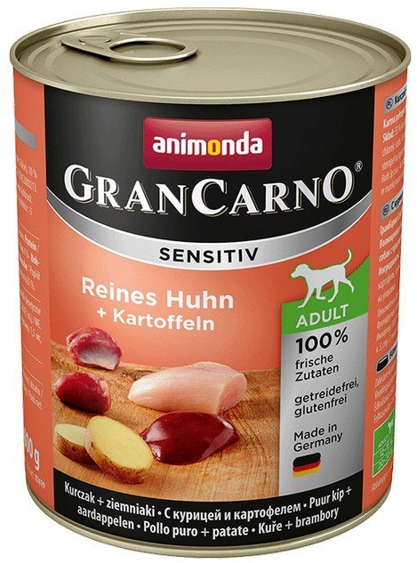 Animonda GranCarno Sensitiv Kurczak + ziemniaki puszka 800g Animonda GranCarno Sensitiv Kurczak + ziemniaki puszka 800g