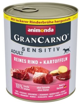 Animonda GranCarno Sensitiv Wołowina + ziemniaki puszka 800g