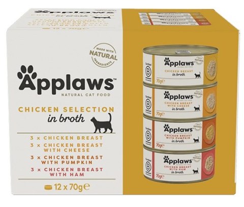 Applaws puszki dla kota Multipack Chicken 12x70g Applaws puszki dla kota Multipack Chicken 12x70g