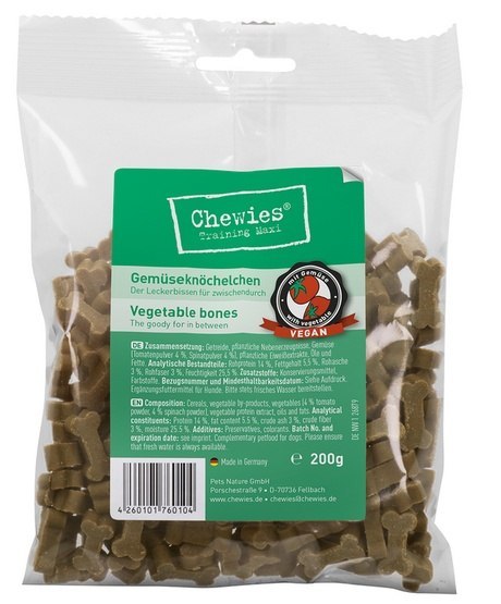Chewies Training Kosteczki Maxi Warzywa 200g Chewies Training Kosteczki Maxi Warzywa 200g