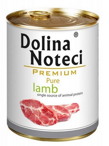 Dolina Noteci Premium Pies Pure Jagnięcina puszka 800g Dolina Noteci Premium Pies Pure Jagnięcina puszka 800g