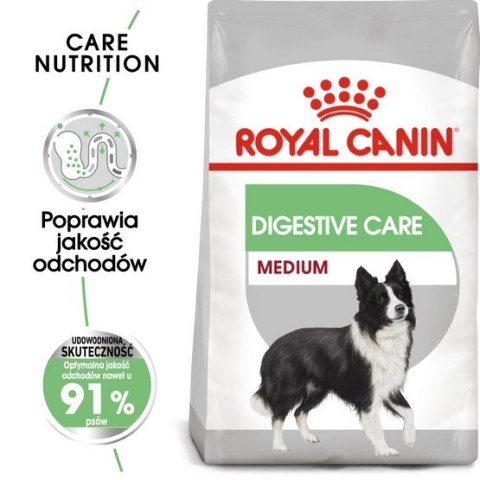 Royal Canin Medium Digestive Care karma sucha dla psów dorosłych, ras średnich o wrażliwym przewodzie pokarmowym 3kg Royal Canin Medium Digestive Care karma sucha dla psów dorosłych, ras średnich o wrażliwym przewodzie pokarmowym 3kg