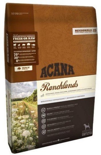 Acana Highest Protein Ranchlands Dog 6kg Acana Highest Protein Ranchlands Dog 6kg