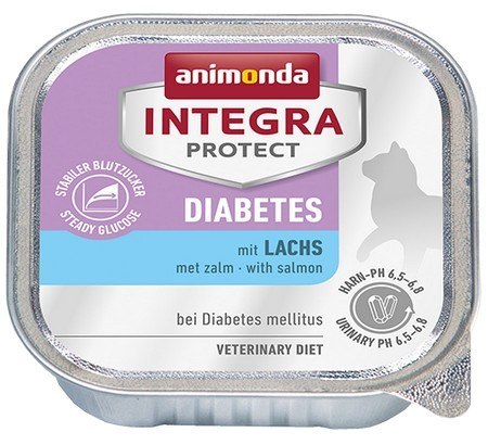 Animonda Integra Protect Diabetes dla kota - z łososiem tacka 100g Animonda Integra Protect Diabetes dla kota - z łososiem tacka 100g