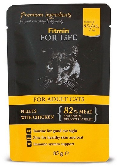 Fitmin Cat For Life Adult Chicken saszetka 85g Fitmin Cat For Life Adult Chicken saszetka 85g