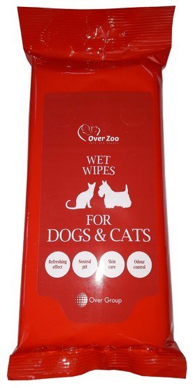 Over Zoo Wet Wipes - chusteczki pielęgnacyjne dla psa i kota Over Zoo Wet Wipes - chusteczki pielęgnacyjne dla psa i kota