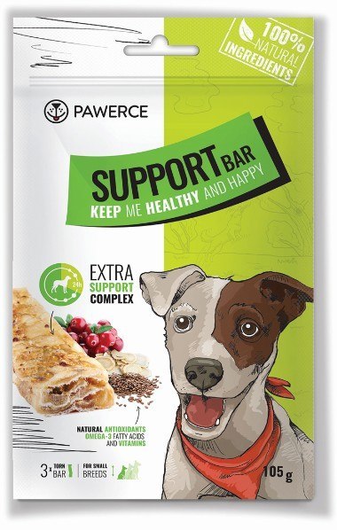 Pawerce Support Bar Small Breeds 3szt/op 105g/12cm Pawerce Support Bar Small Breeds 3szt/op 105g/12cm