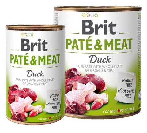 Brit Pate & Meat Dog Duck puszka 800g Brit Pate & Meat Dog Duck puszka 800g