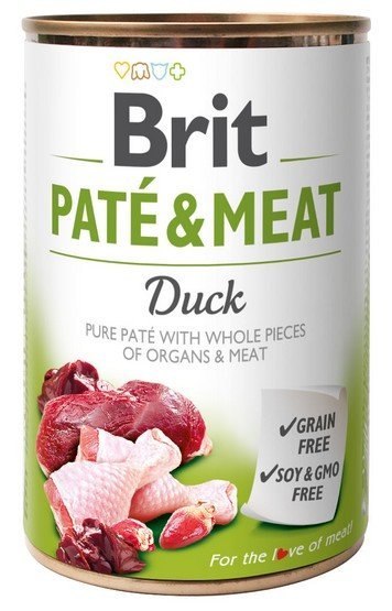 Brit Pate & Meat Dog Duck puszka 800g Brit Pate & Meat Dog Duck puszka 800g