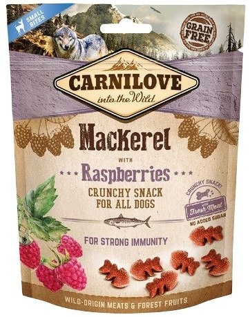 Carnilove Dog Snack Fresh Crunchy Mackerel+Raspberries 200g Carnilove Dog Snack Fresh Crunchy Mackerel+Raspberries 200g