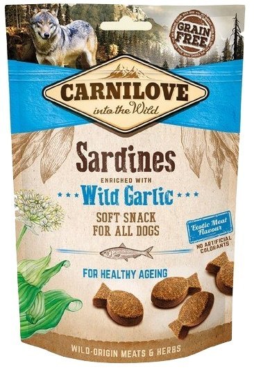 Carnilove Dog Snack Fresh Soft Sardines+Wild Garlic 200g Carnilove Dog Snack Fresh Soft Sardines+Wild Garlic 200g