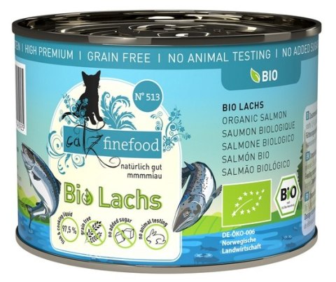 Catz Finefood Bio N.513 Łosoś puszka 200g Catz Finefood Bio N.513 Łosoś puszka 200g