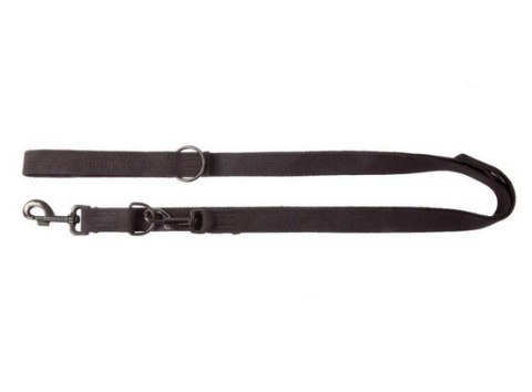 Dingo Smycz taśma przedłużana z taśmy bawełnianej 1,6cm/120-220cm czarna Dingo Smycz taśma przedłużana z taśmy bawełnianej 1,6cm/120-220cm czarna