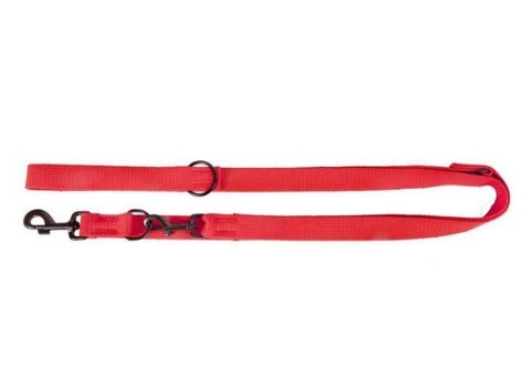 Dingo Smycz taśma przedłużana z taśmy bawełnianej 1,6cm/120-220cm czerwona Dingo Smycz taśma przedłużana z taśmy bawełnianej 1,6cm/120-220cm czerwona