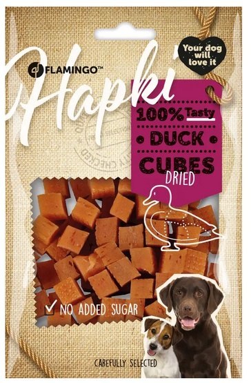 Flamingo Przysmak dla psa Kostki z kaczki 85g Flamingo Przysmak dla psa Kostki z kaczki 85g