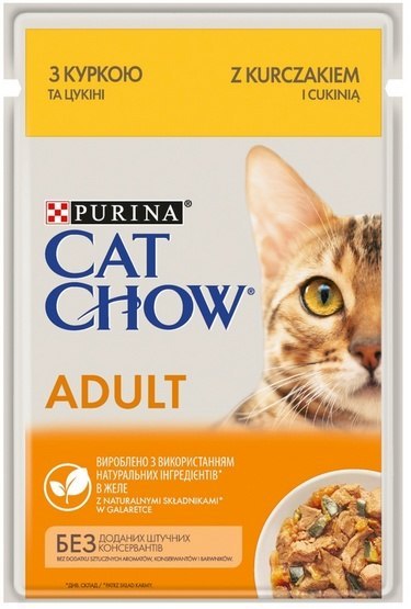 Purina Cat Chow Kurczak i cukinia saszetka 85g Purina Cat Chow Kurczak i cukinia saszetka 85g