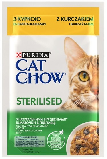 Purina Cat Chow Sterilised Kurczak saszetka 85g Purina Cat Chow Sterilised Kurczak saszetka 85g