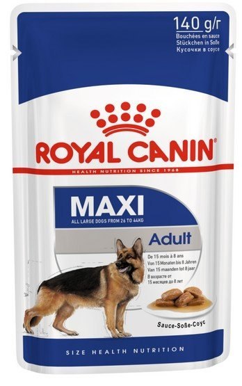 Royal Canin Maxi Adult karma mokra w sosie dla psów dorosłych, do 5 roku życia, ras dużych saszetka 140g Royal Canin Maxi Adult karma mokra w sosie dla psów dorosłych, do 5 roku życia, ras dużych saszetka 140g