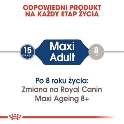 Royal Canin Maxi Adult karma mokra w sosie dla psów dorosłych, do 5 roku życia, ras dużych saszetka 140g Royal Canin Maxi Adult karma mokra w sosie dla psów dorosłych, do 5 roku życia, ras dużych saszetka 140g