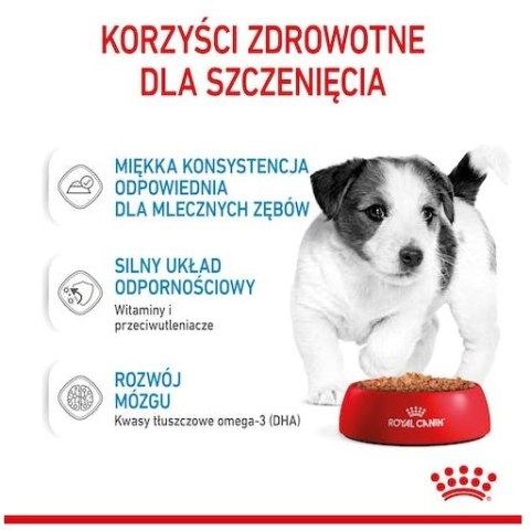 Royal Canin Mini Puppy karma mokra w sosie dla szczeniąt, od 2 do 10 miesiąca życia, ras małych saszetka 85g Royal Canin Mini Puppy karma mokra w sosie dla szczeniąt, od 2 do 10 miesiąca życia, ras małych saszetka 85g