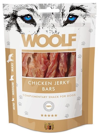 Woolf Chicken Jerky Bars 100g Woolf Chicken Jerky Bars 100g