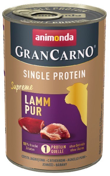 Animonda GranCarno Single Protein Jagnięcina puszka 400g Animonda GranCarno Single Protein Jagnięcina puszka 400g
