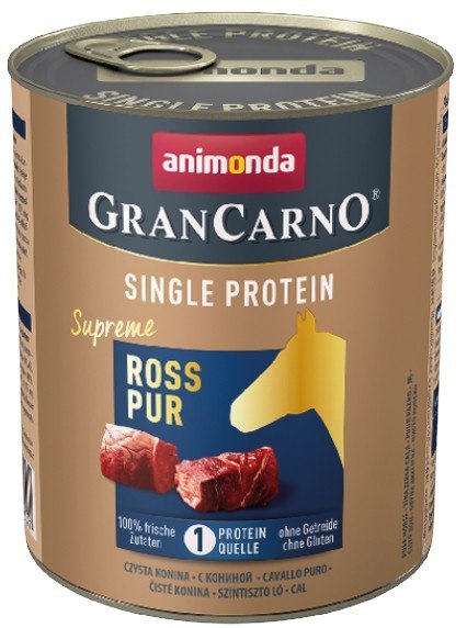 Animonda GranCarno Single Protein Konina puszka 800g Animonda GranCarno Single Protein Konina puszka 800g