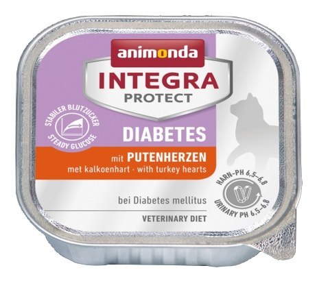 Animonda Integra Protect Diabetes dla kota - z sercami indyka tacka 100g Animonda Integra Protect Diabetes dla kota - z sercami indyka tacka 100g