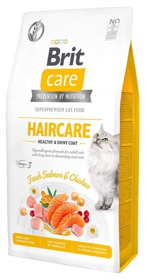 Brit Care Cat Grain Free Haircare Healthy & Shiny Coat 7kg Brit Care Cat Grain Free Haircare Healthy & Shiny Coat 7kg