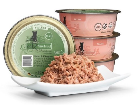 Catz Finefood Filety N.415 Kurczak/Kangur tacka 85g Catz Finefood Filety N.415 Kurczak/Kangur tacka 85g
